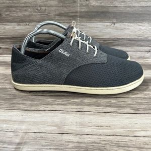 Olukai Nohea Moku Shoes Mens Sz 8.5 Gray Athletic Slip On Sneakers Comfort